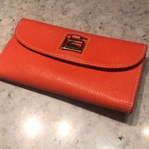 Dooney & Bourke Orange Snap Wallet